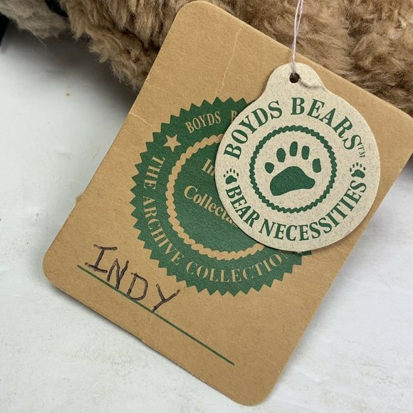 Boyds Bears Archive Collection Indy Dog Plush 6 in Jointed Tan Plush Stuffed Tag - Picture 7 of 8